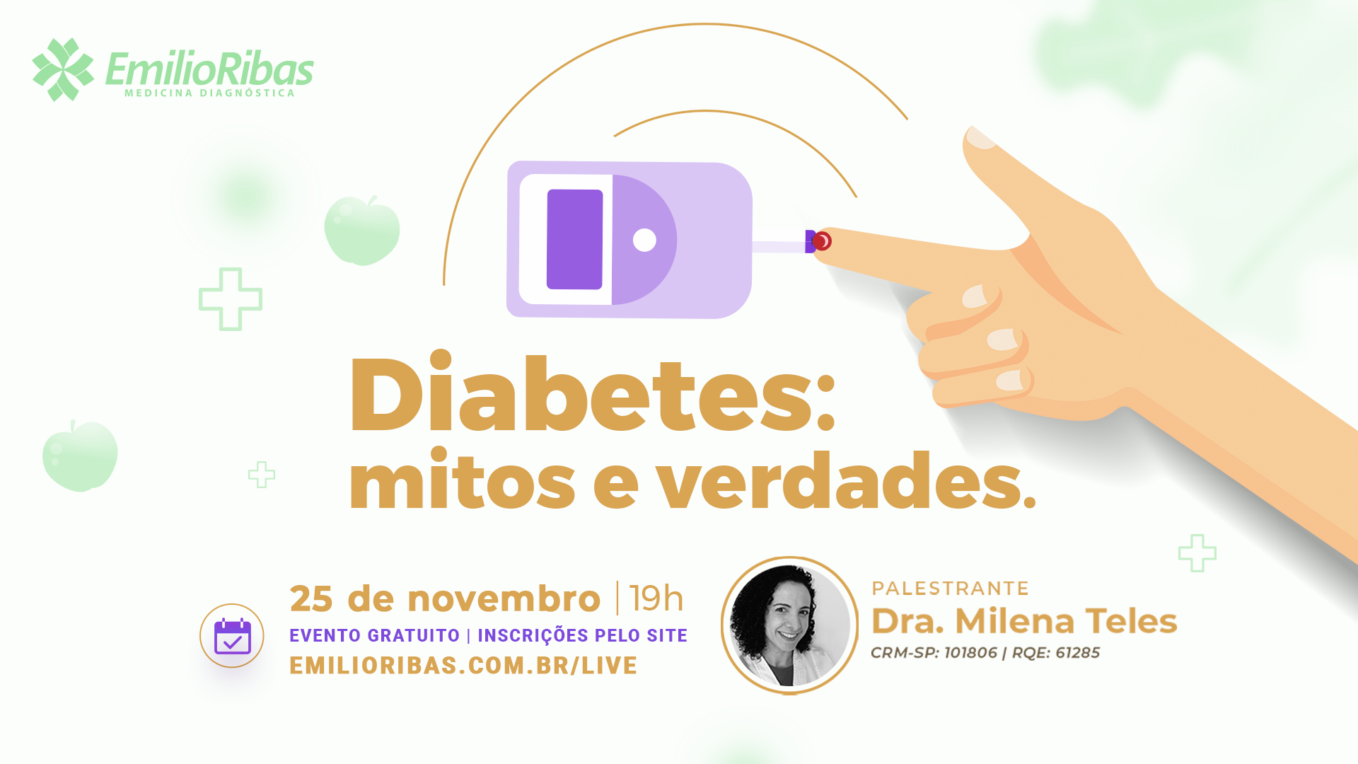 [LIVE] Diabetes: mitos e verdades