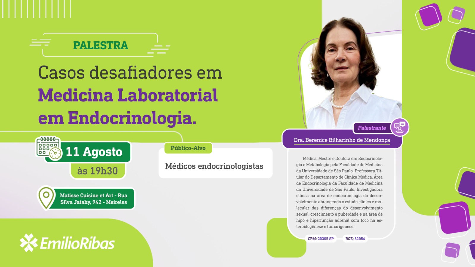 Palestra: Casos desafiadores em Medicina Laboratorial em Endocrinologia