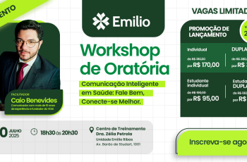 Emilio lança workshop sobre oratória para profissionais da saúde Emilio lança workshop sobre oratória para profissionais da saúde